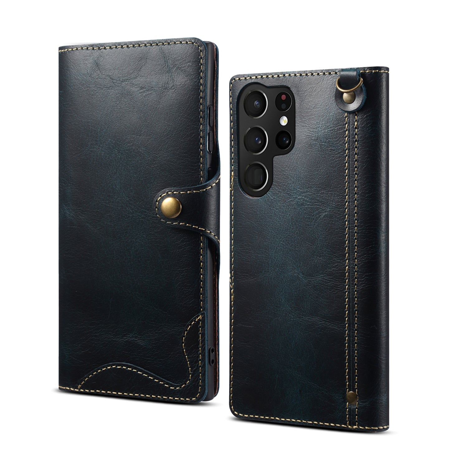 Samsung S22 Retro Leather Leather Case
