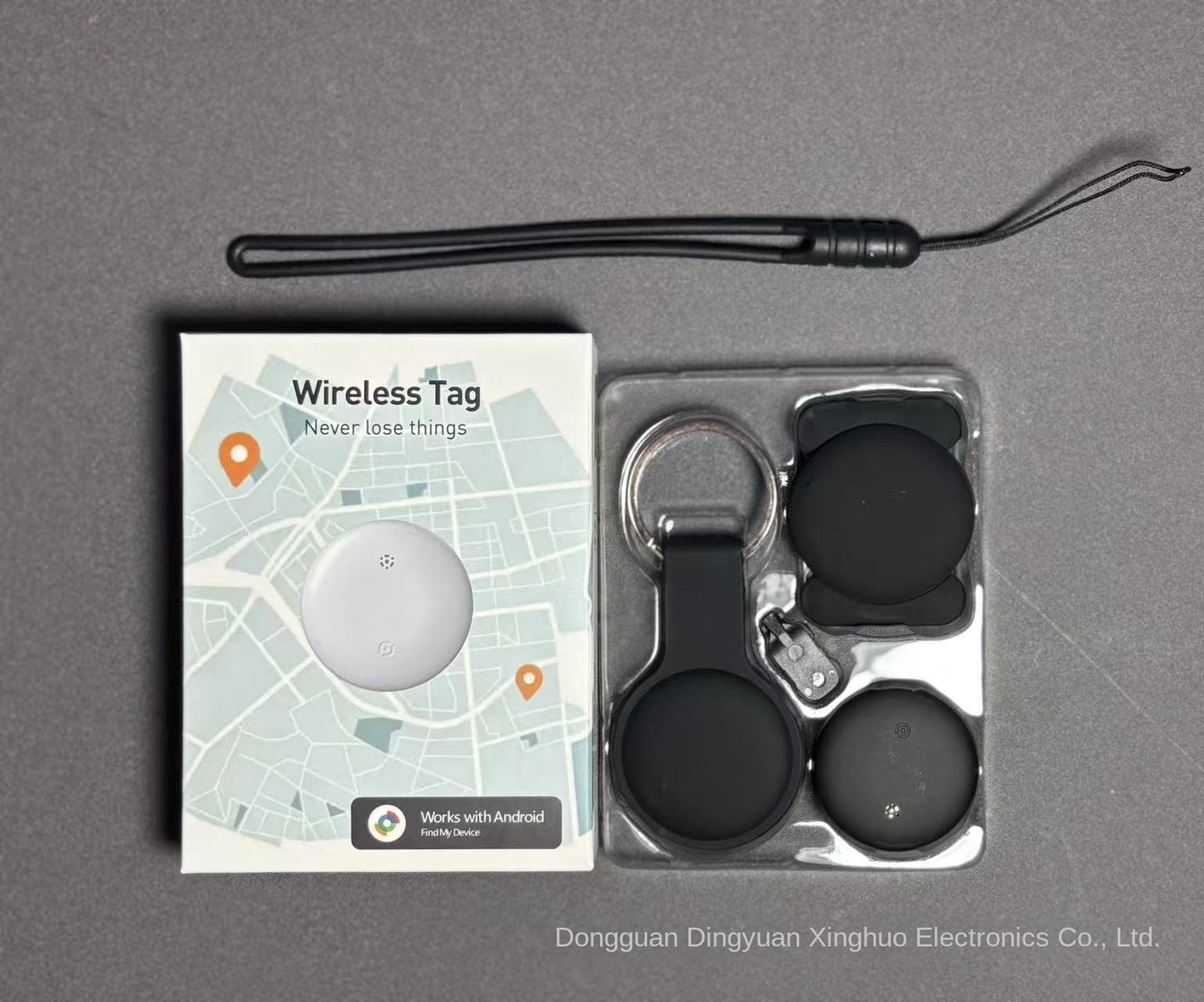 Waterproof Anti-Lost Tracker Compatible with Find My for Pet Locator, Alternative to Airtag