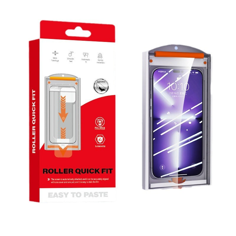 Tempered Glass Screen Protector for Apple iPhone 15 Pro Max Anti-Spy Film with Dust-Free Chamber Roller Application Tool