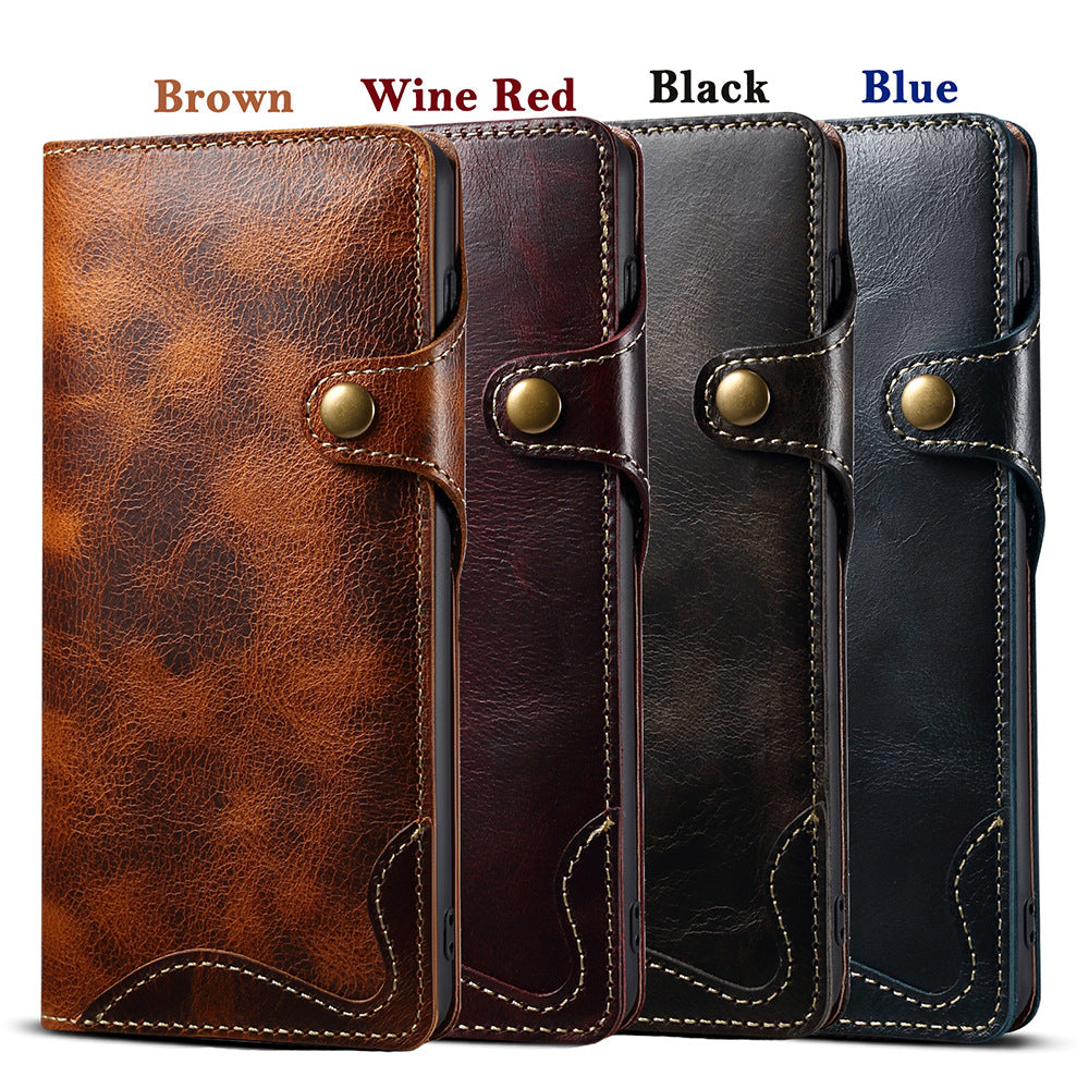 Samsung S22 Retro Leather Leather Case