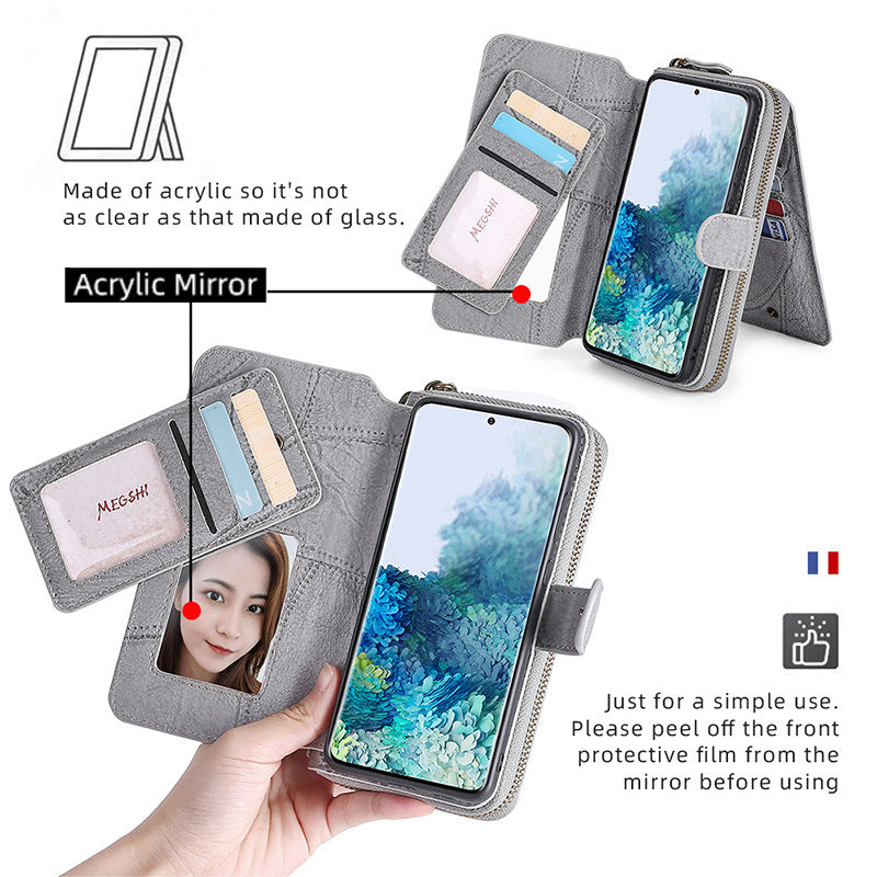 Suitable for iPhone 15 Promax phone case, wallet, card insertion phone case, flip cover leather case
