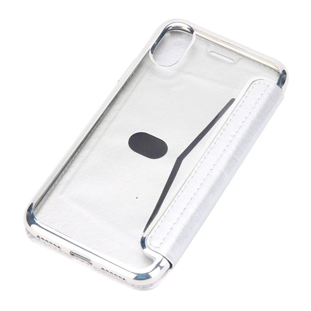 Suitable for iPhone 15 ultra-thin phone case XR electroplated TPU 12 phone protective case Apple 14 flip leather case
