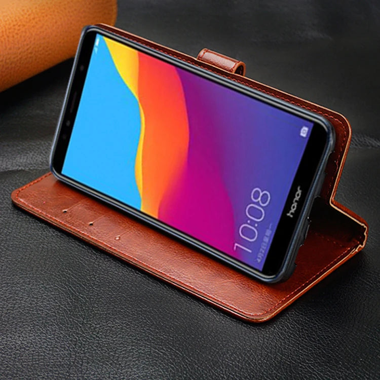 Wallet Stand PU Flip Leather Case For Honor 7C Pro Case On Honor 7A 7 A DUA-L22 Phone Case